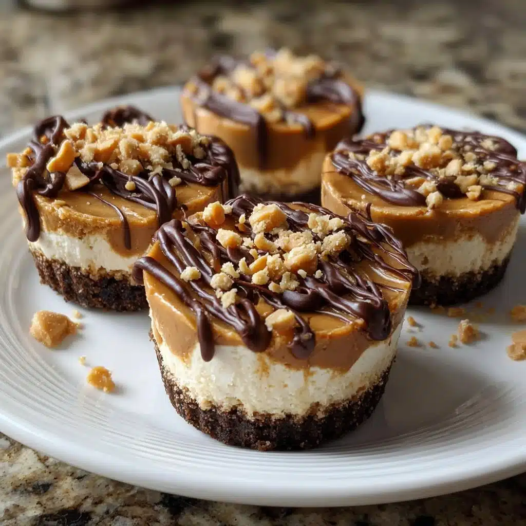 Peanut Butter Cottage Cheese Cheesecake Cups