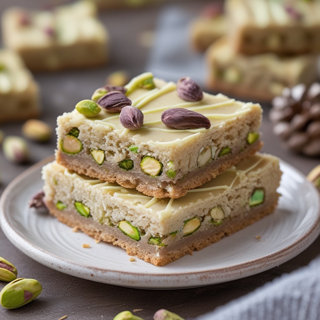 Dreamiest Pistachio Dream Cookie Bars