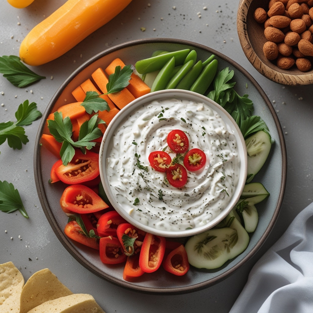 Greek Yogurt Ranch Dip with Veggies