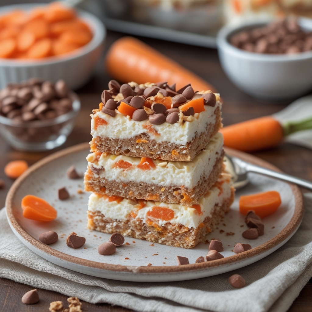 Protein Cottage Cheese Carrot Cake Breakfast Bars