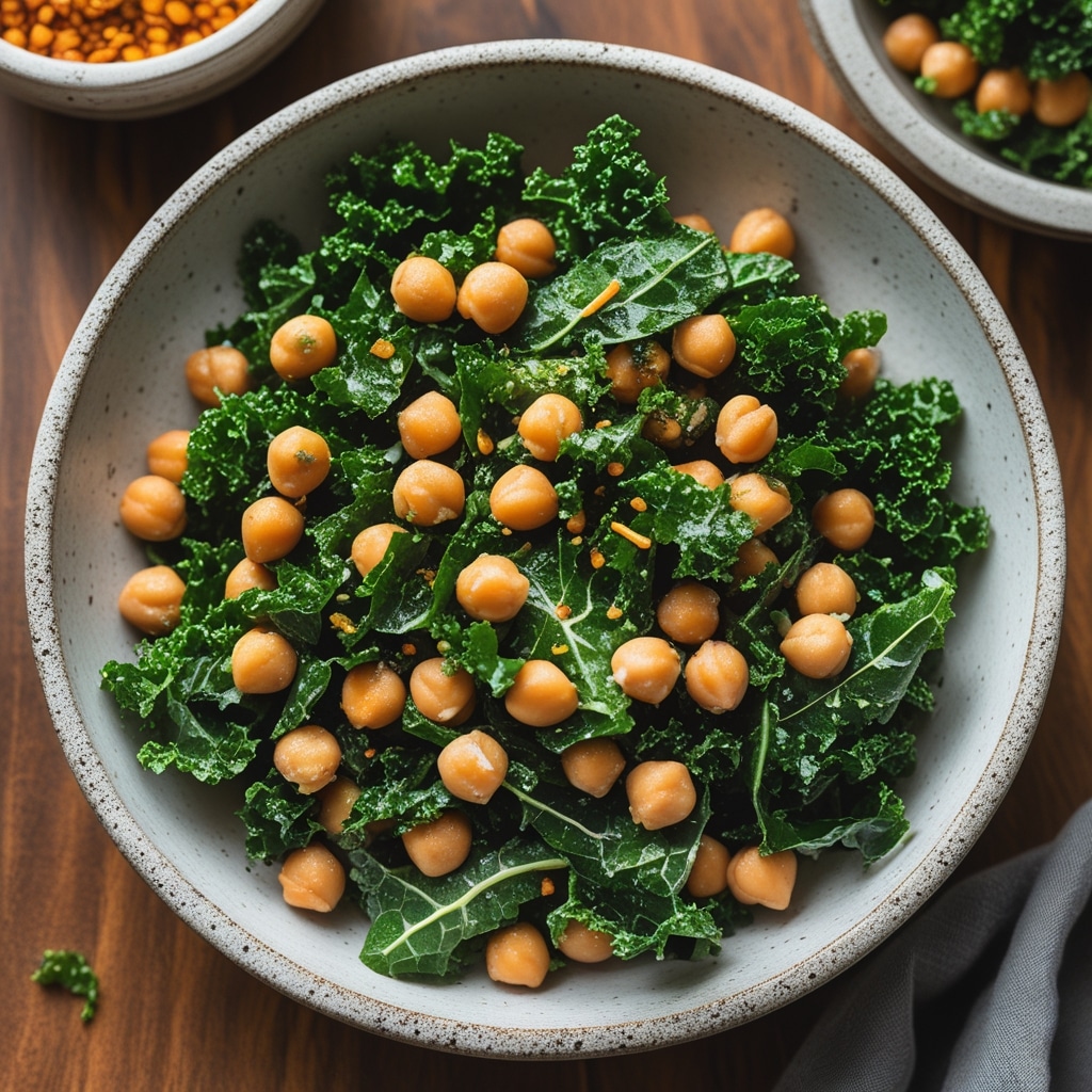 Crunchy Chickpea & Kale Salad