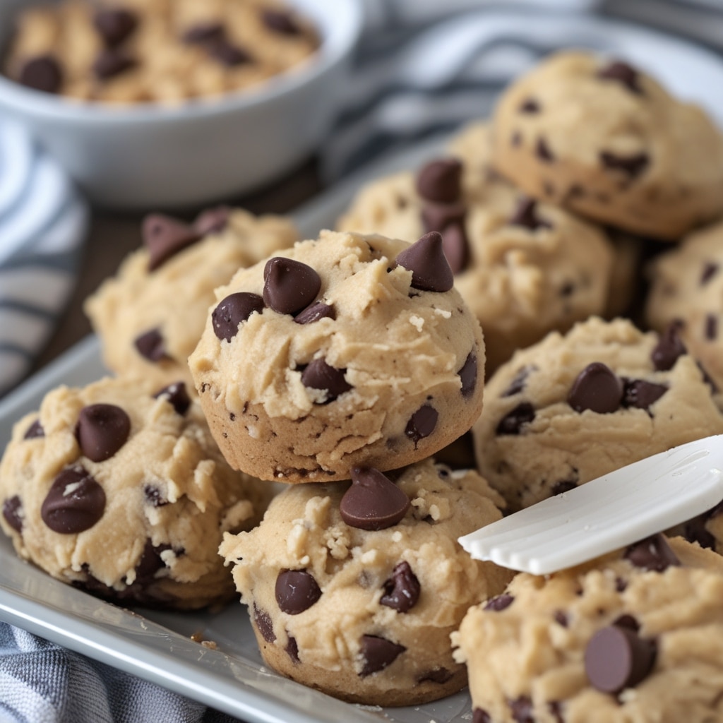 Cottage Cheese Chocolate Chip Cookie Dough Bites
