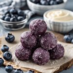 No-Bake Blueberry Greek Yogurt Protein Bites
