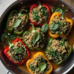 Savory Quinoa & Spinach Stuffed Peppers