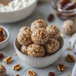 Cottage Cheese Date Walnut Energy Bites