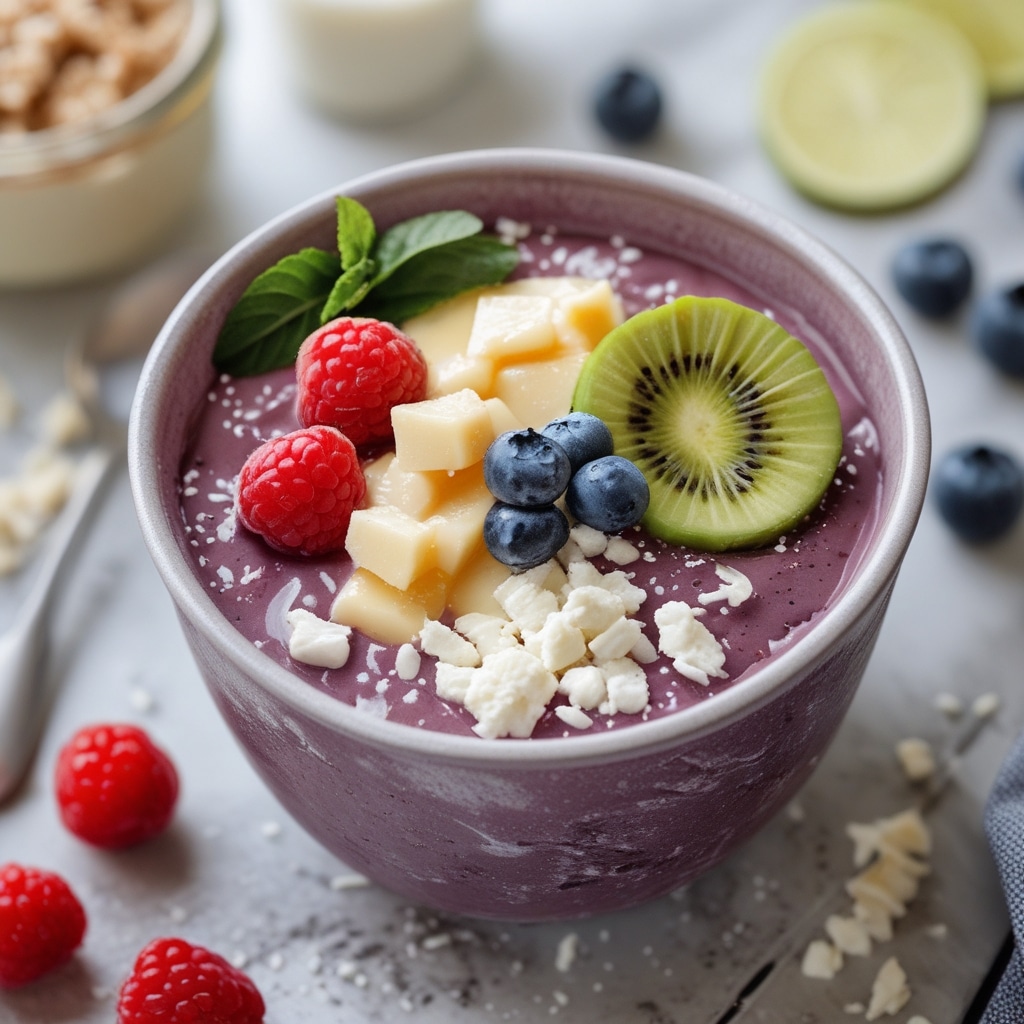 Cottage Cheese Acai Bowl Energy Bites