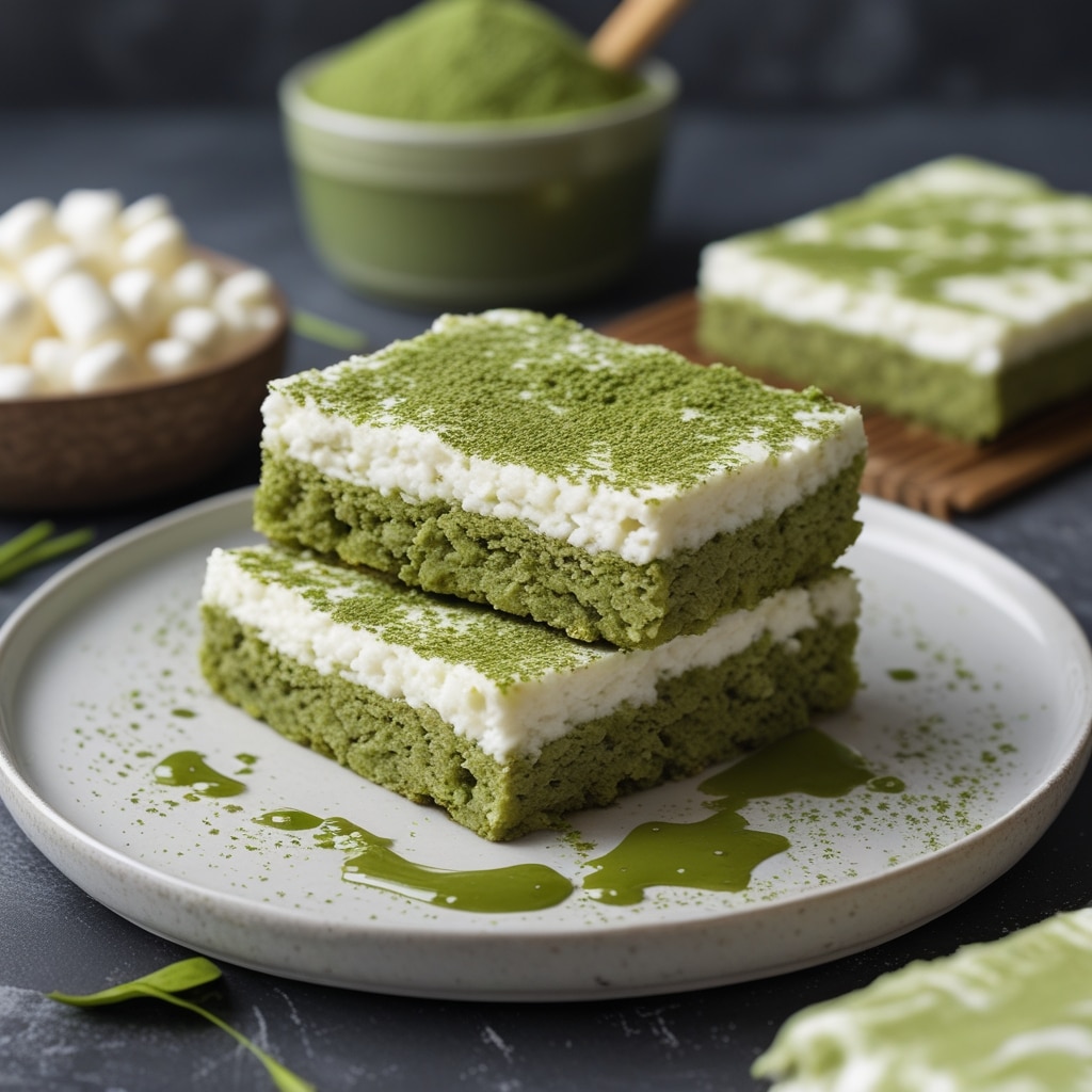 Cottage Cheese Matcha Green Tea Breakfast Bars