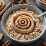 Cinnamon Roll High-Protein Oatmeal