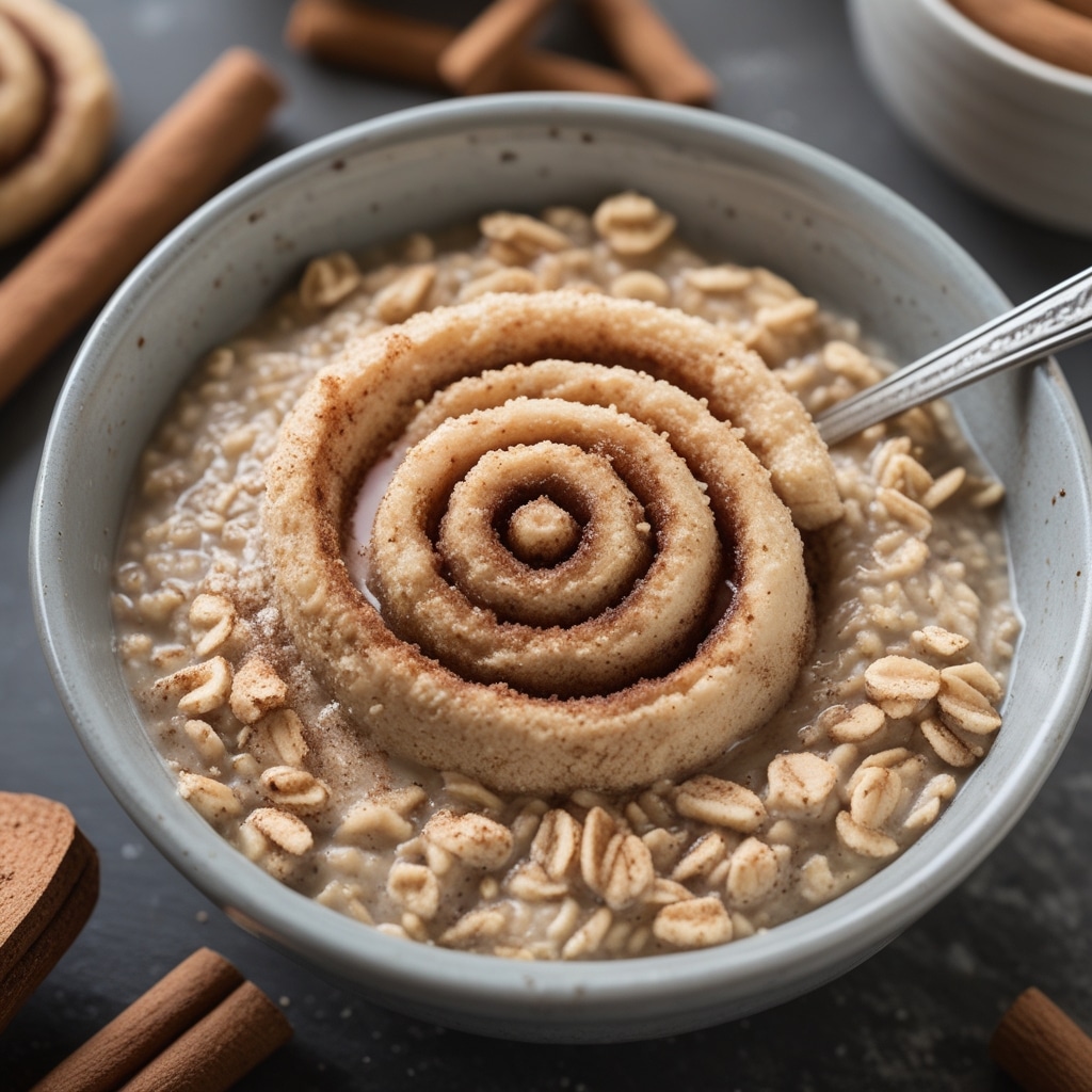 Cinnamon Roll High-Protein Oatmeal