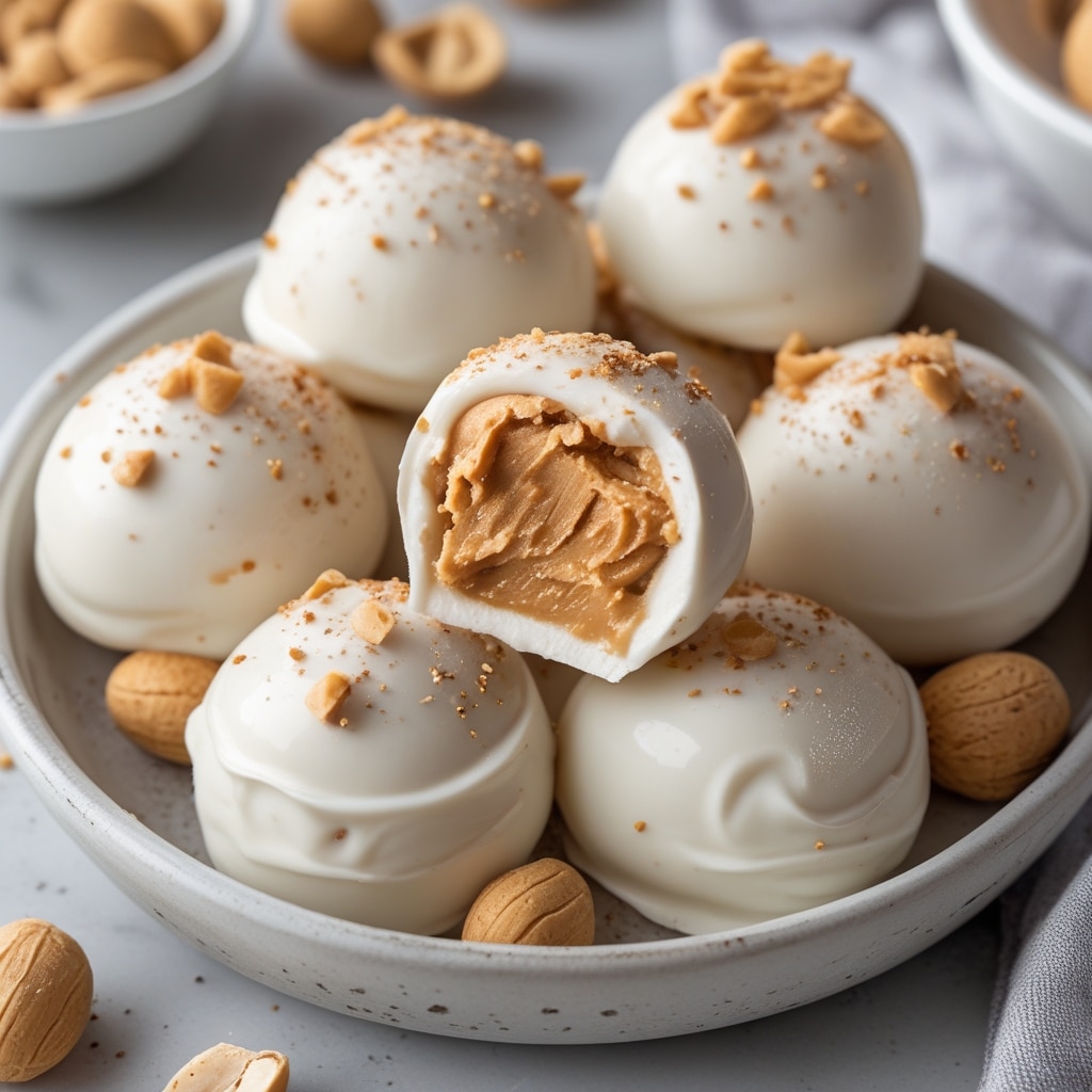 Frozen Greek Yogurt Peanut Butter Bites