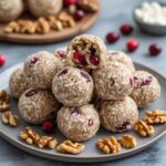 Cottage Cheese Cranberry Walnut Energy Bites