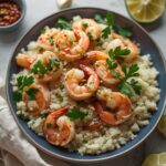 Spicy Garlic Shrimp & Cauliflower Rice