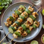 Zingy Cilantro Lime Chicken Skewers