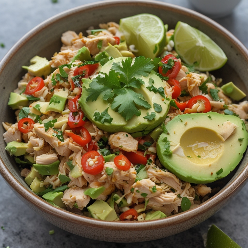 Chili Lime Chicken Avocado Bowl