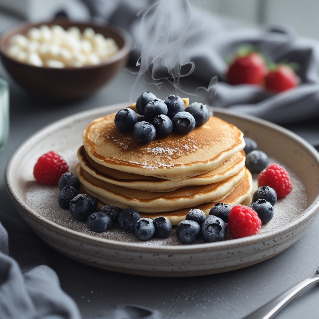 Easy Cottage Cheese Vanilla Protein Pancakes