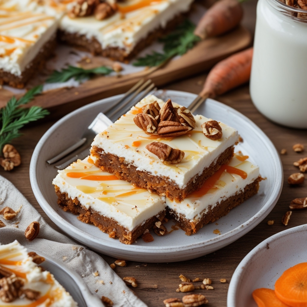 High-Protein Cottage Cheese Carrot Cake Bars
