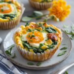 Savory Spinach Feta Egg Muffins
