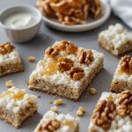 Cottage Cheese Honey Walnut Breakfast Bars