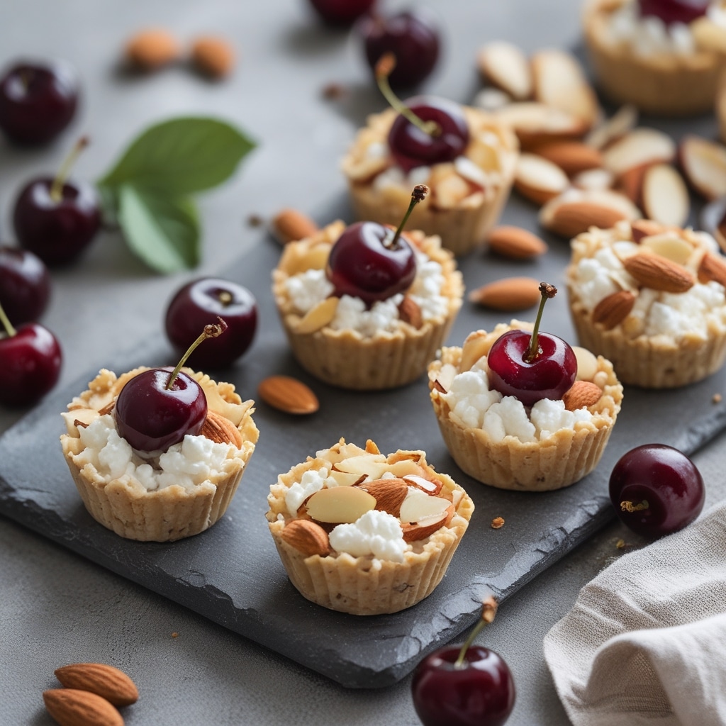 No-Bake Cottage Cheese Cherry Almond Bites