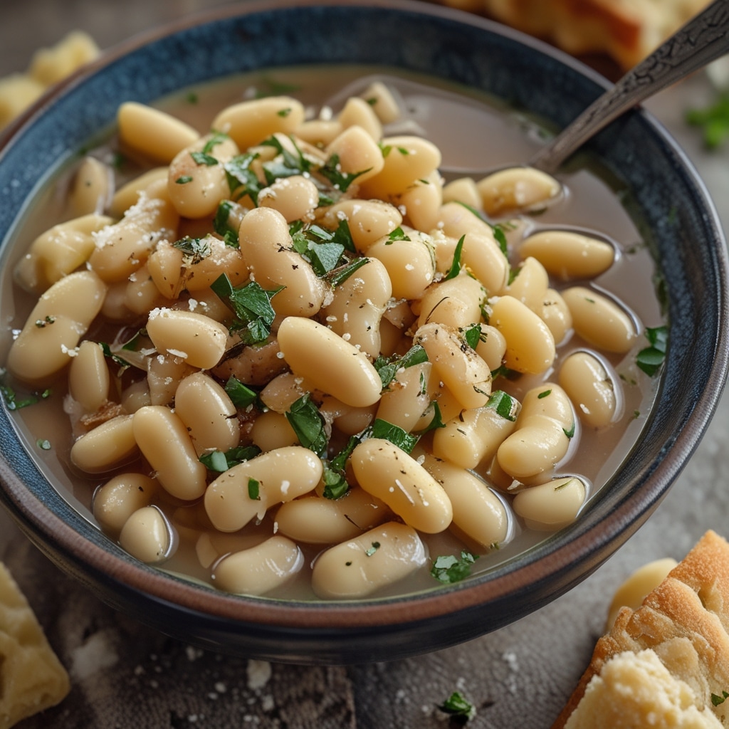 Coziest Italian Cannellini Bean and Pastina Soup