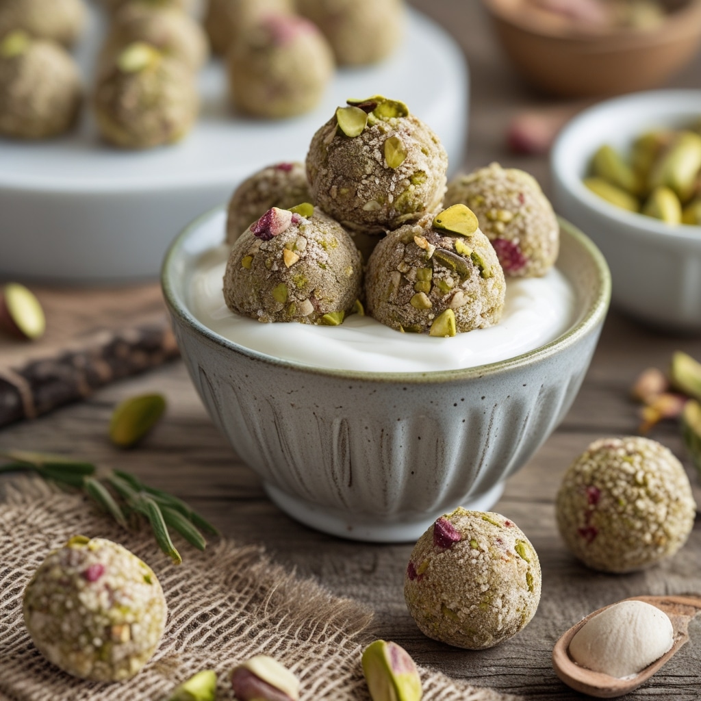 Pistachio Greek Yogurt High-Protein Bites