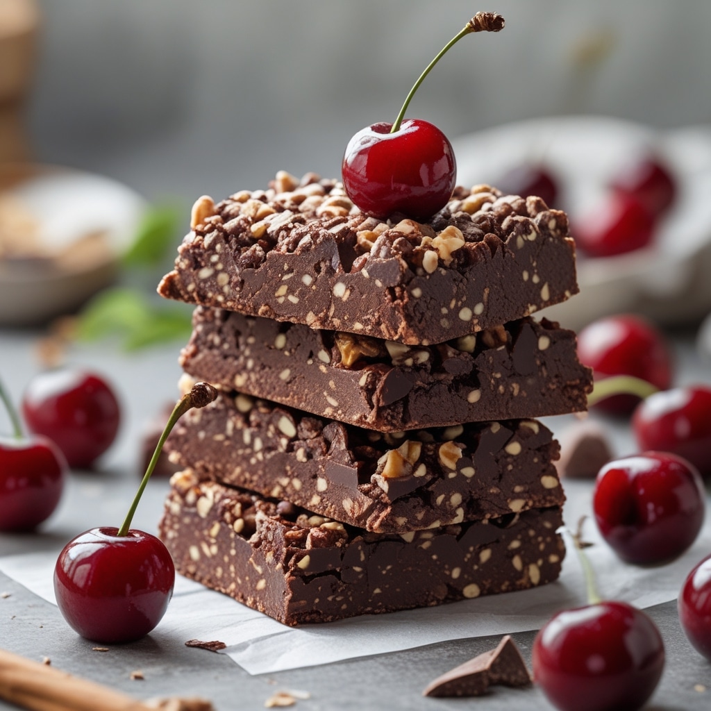 Nut-Free Chocolate Cherry Protein Bars