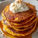 Pumpkin Spice Cottage Cheese Pancakes