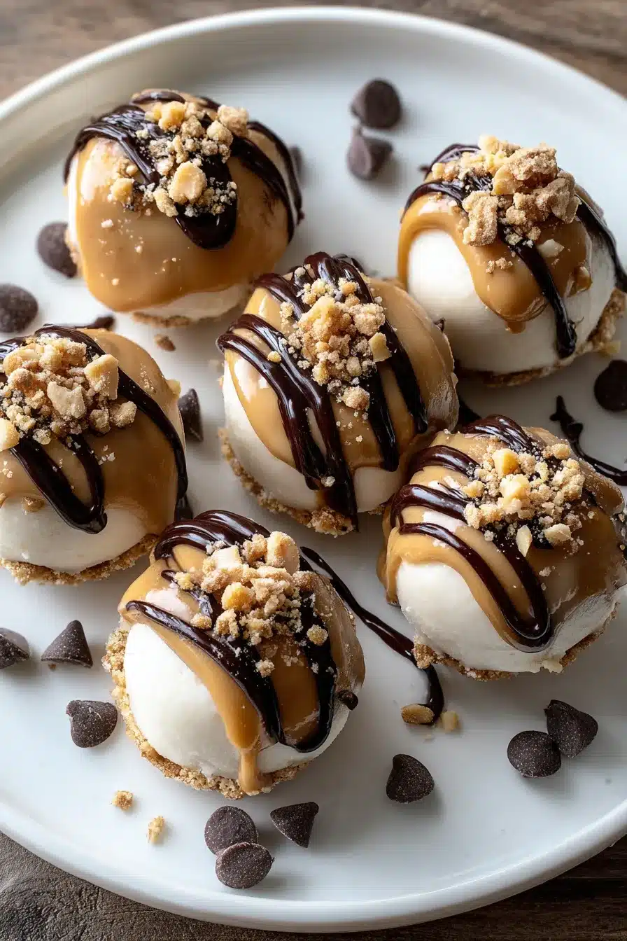 Frozen Greek Yogurt Peanut Butter Bites