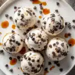 Frozen Greek Yogurt Peanut Butter Bites with Chocolate Chips