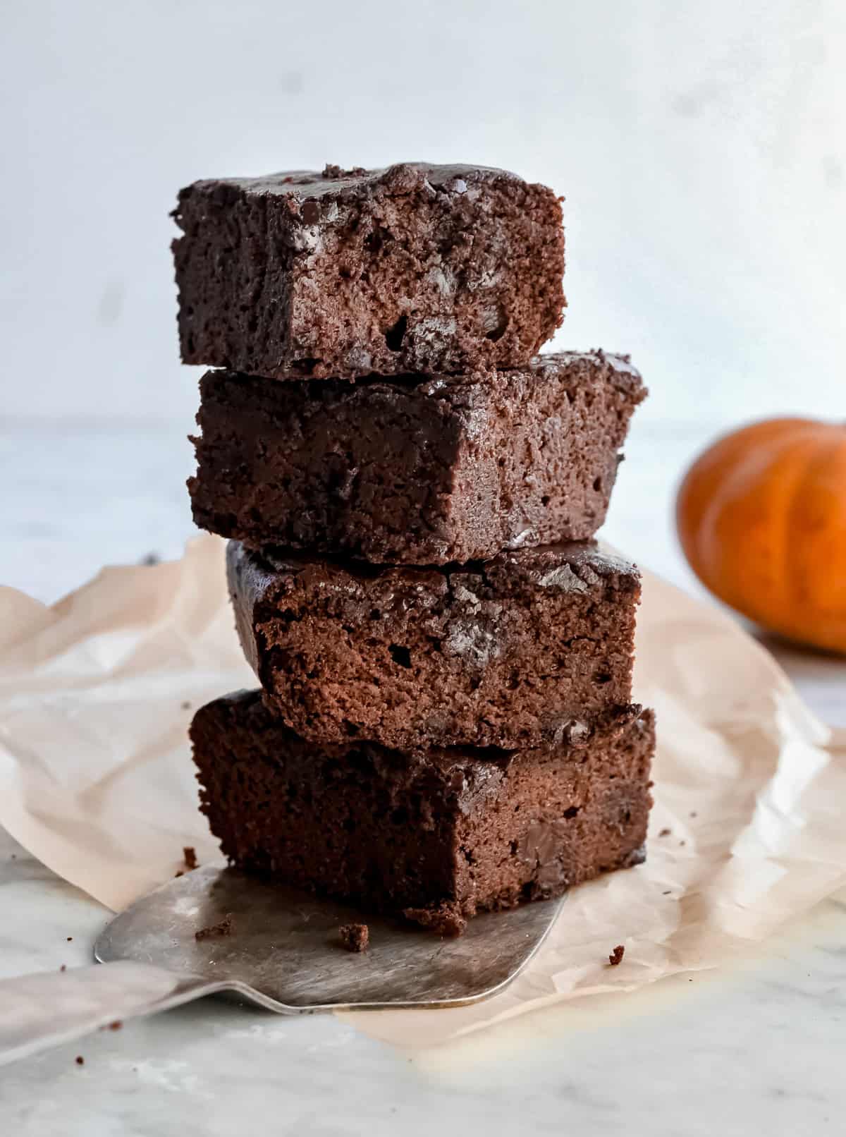 Healthy Pumpkin Brownies