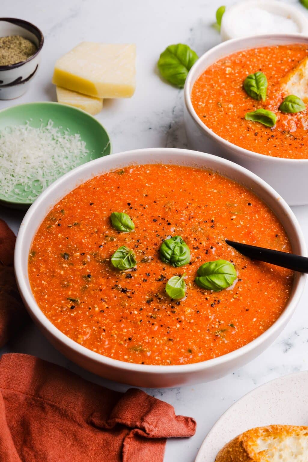 High Protein Tomato Soup With Cottage Cheese
