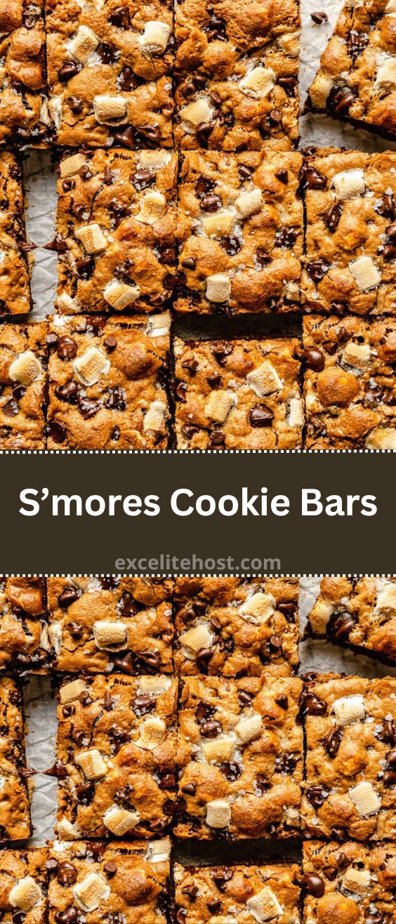 S’mores Cookie Bars