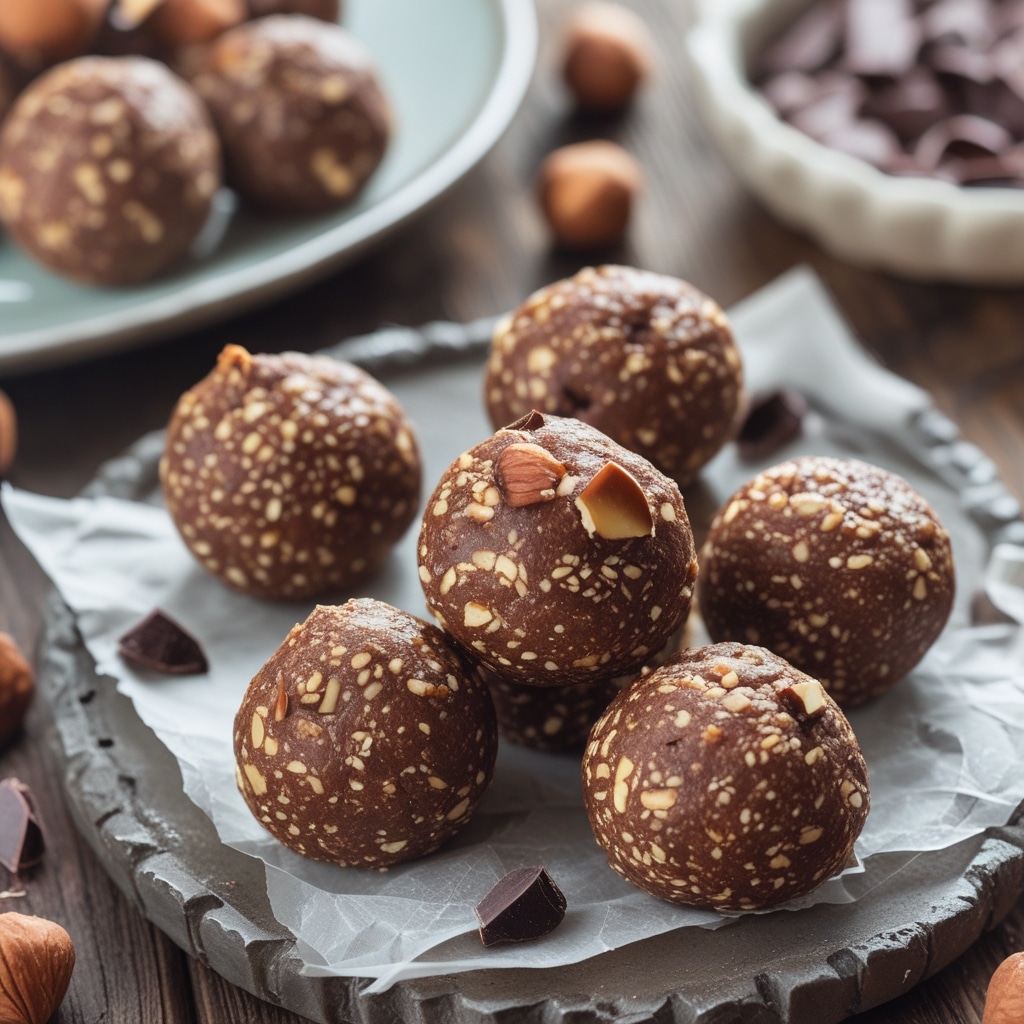 Hazelnut Cocoa Protein Energy Balls