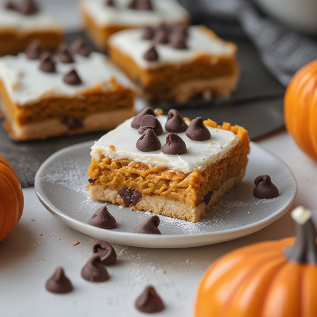 Pumpkin Bars with Chocolate Chips