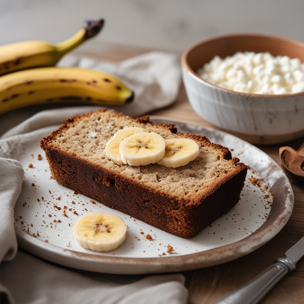 Cottage Cheese Banana Bread: High Protein