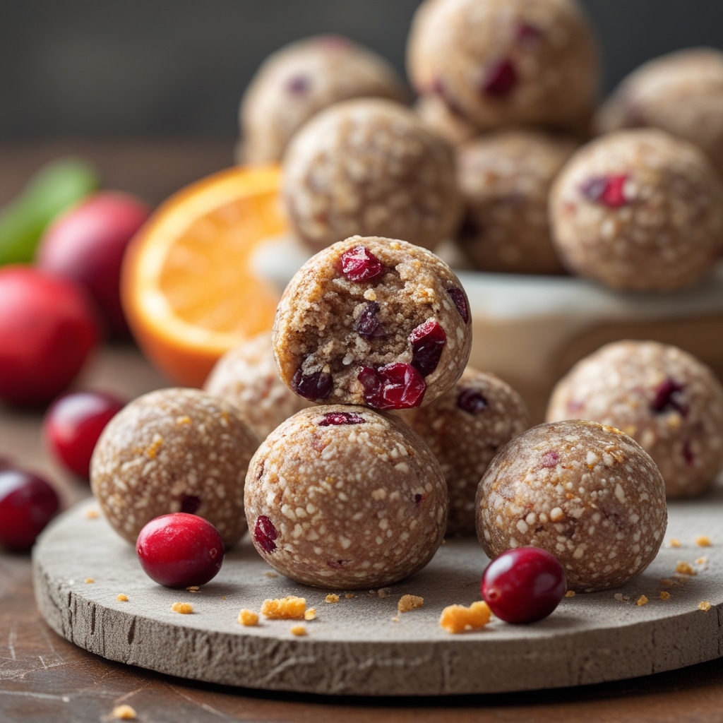 Orange Cranberry Protein Vitality Bites