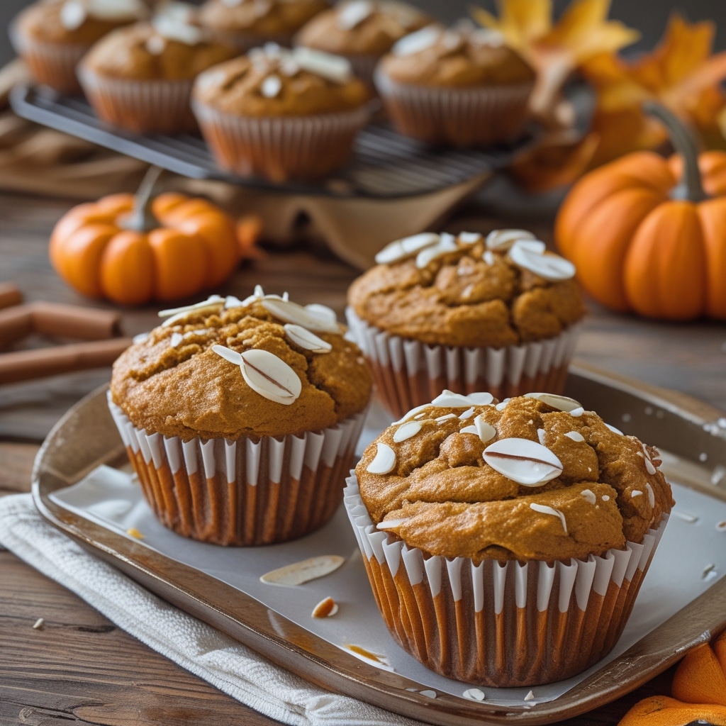 Healthy Greek Yogurt Pumpkin Muffins