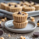 Frozen Greek Yogurt Peanut Butter Bites with Chocolate Chips