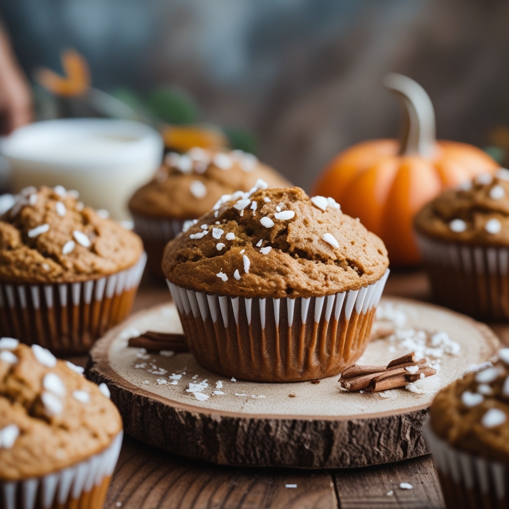 Healthy Greek Yogurt Pumpkin Muffins