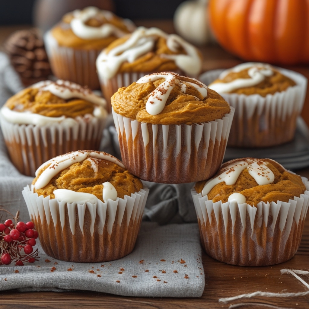 Pumpkin Cream Cheese Muffins