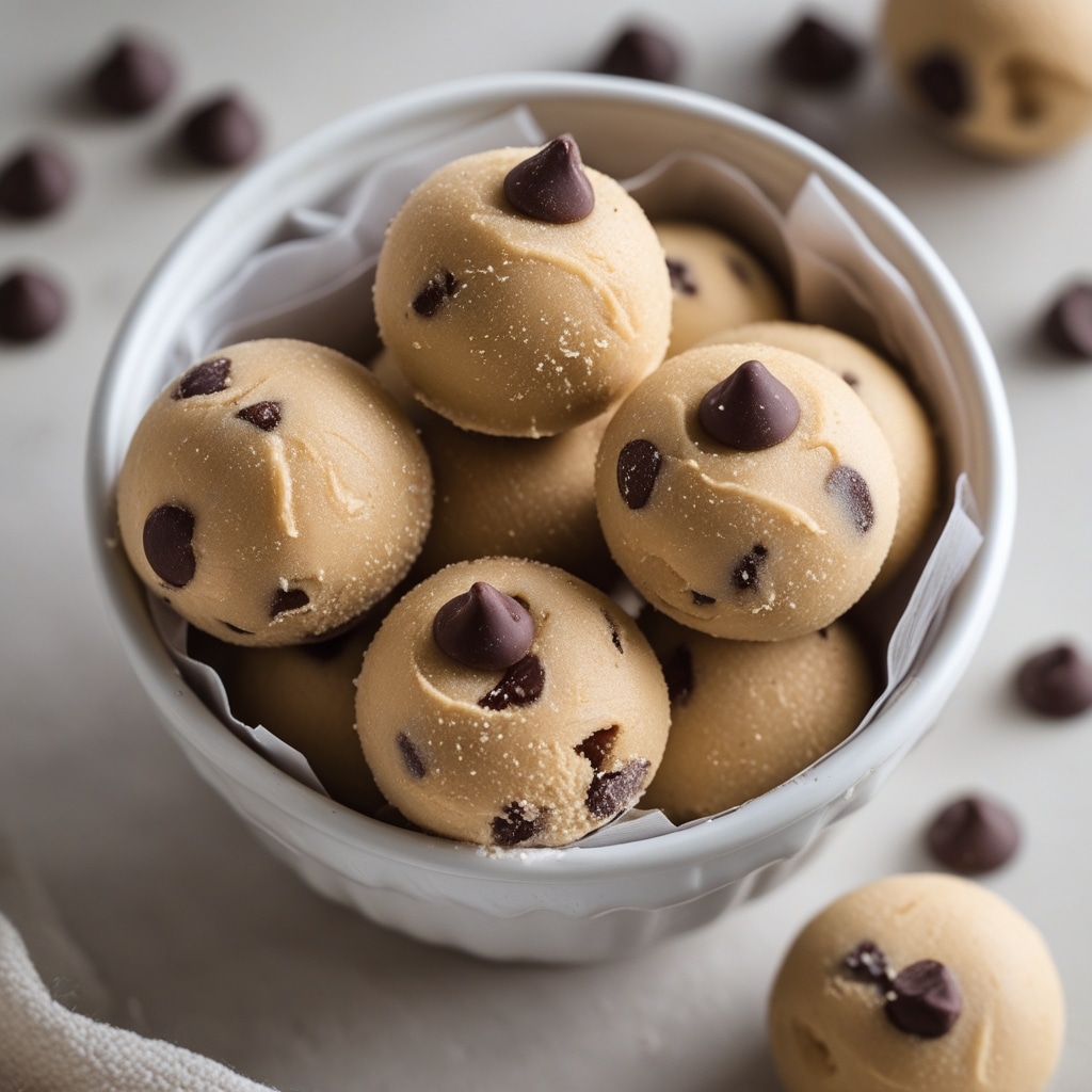 Frozen Greek Yogurt Peanut Butter Bites with Chocolate Chips
