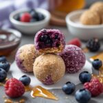 Mixed Berry Honey Protein Bites