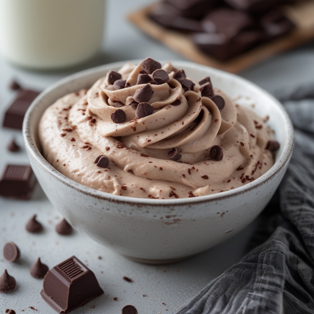 Greek Yogurt Dark Chocolate Protein Mousse