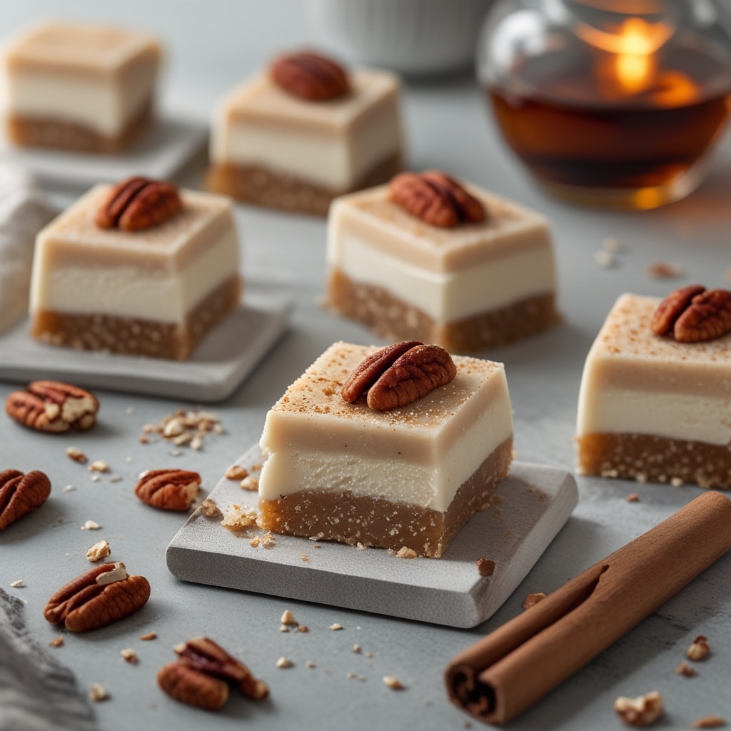 Maple Pecan Protein Frozen Yogurt Bars