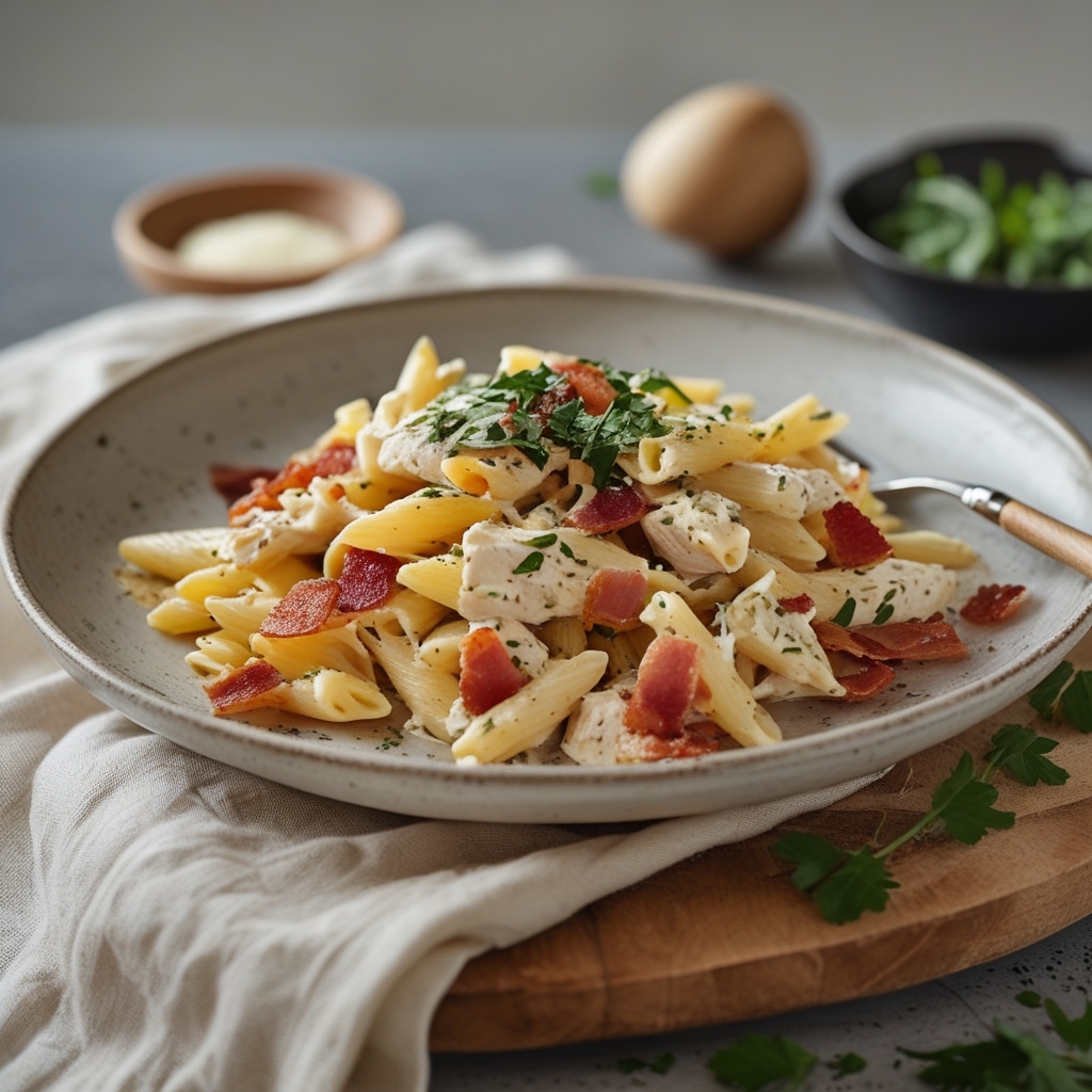 Chicken Bacon Ranch Pasta