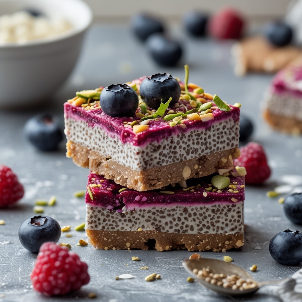 Mixed Berry Chia Protein Energy Bars
