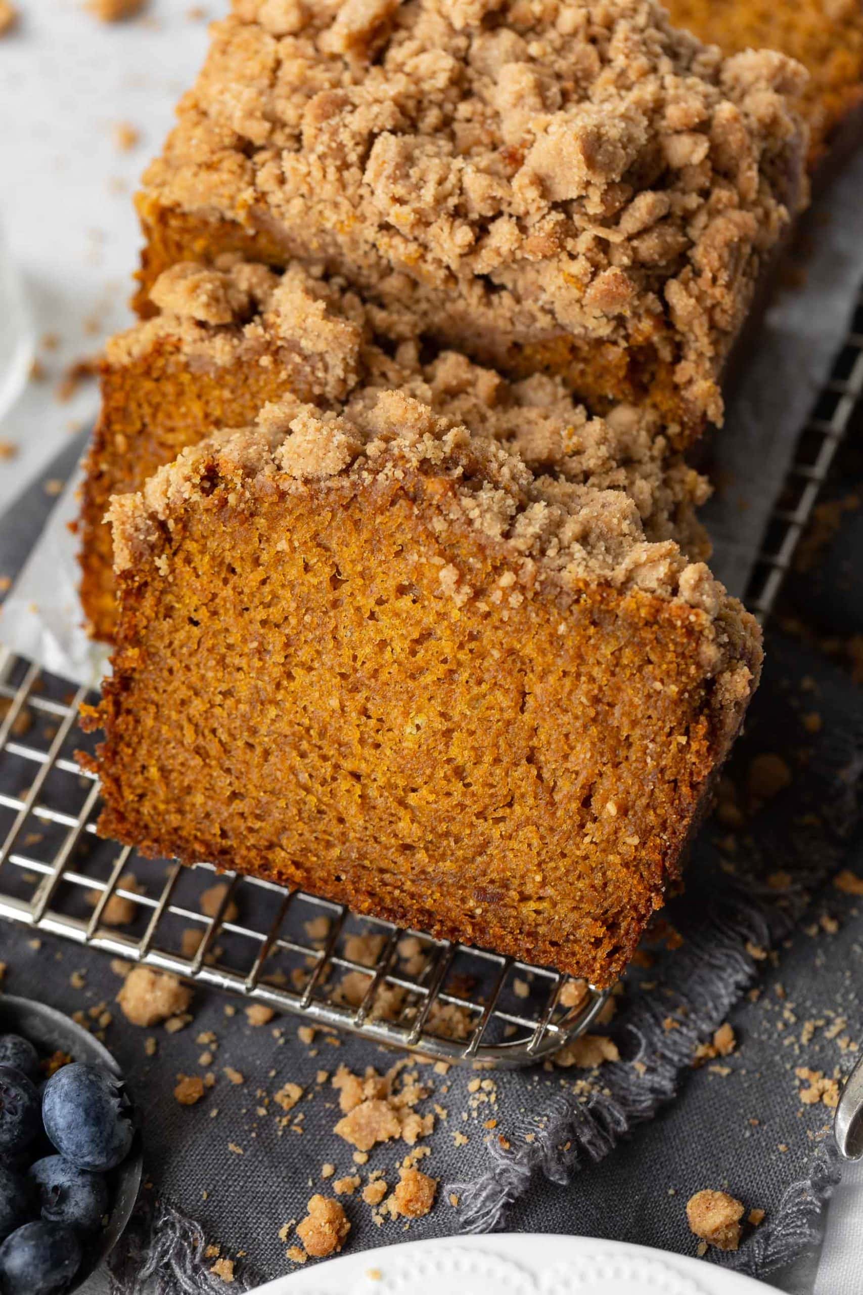 Cinnamon Crumb Pumpkin Bread Recipe