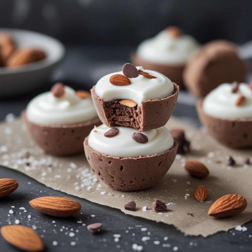 Almond Cacao Protein Frozen Yogurt Bites