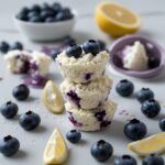 Blueberry Lemon Protein Cottage Cheese Bites