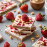 Frozen Strawberry Peanut Butter Yogurt Bark